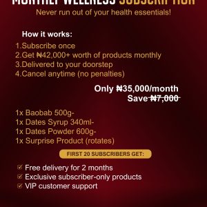 MONTHLY WELLNESS SUBSCRIPTION