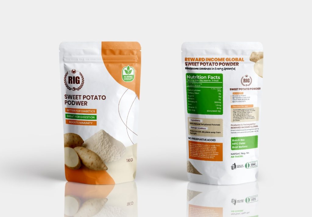 rig sweet potato powder